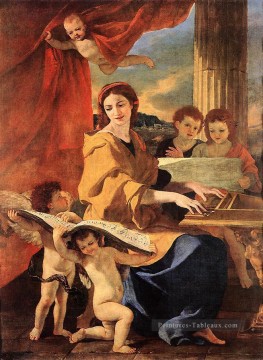  Cecilia Tableaux - Sainte Cécile classique peintre Nicolas Poussin